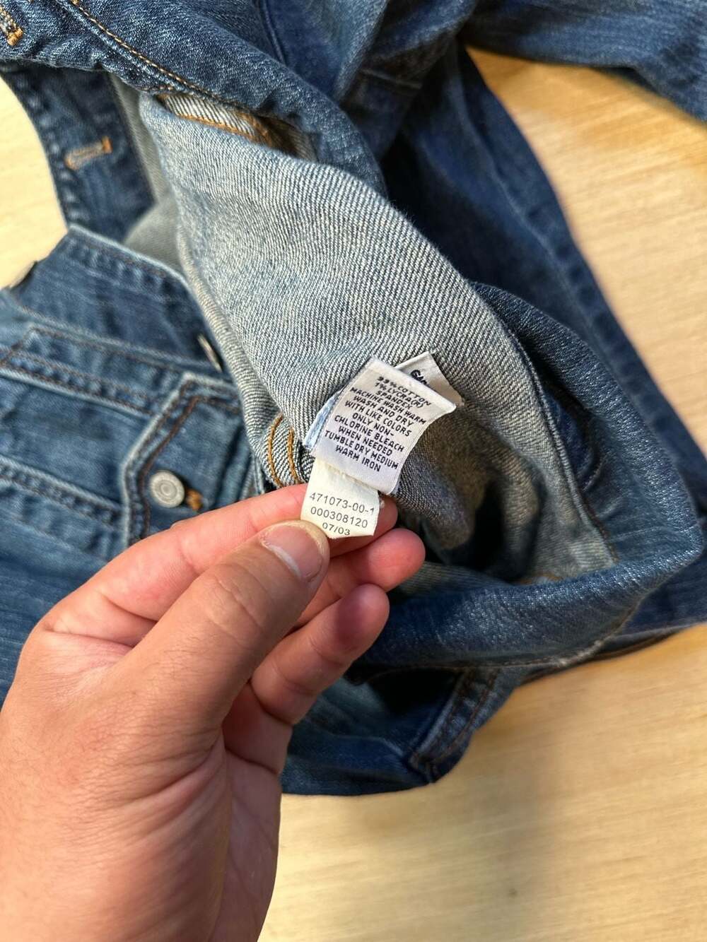 GAP Stretch Medium Wash Denim Button-Up Jean Jacket - Picture 7 of 7